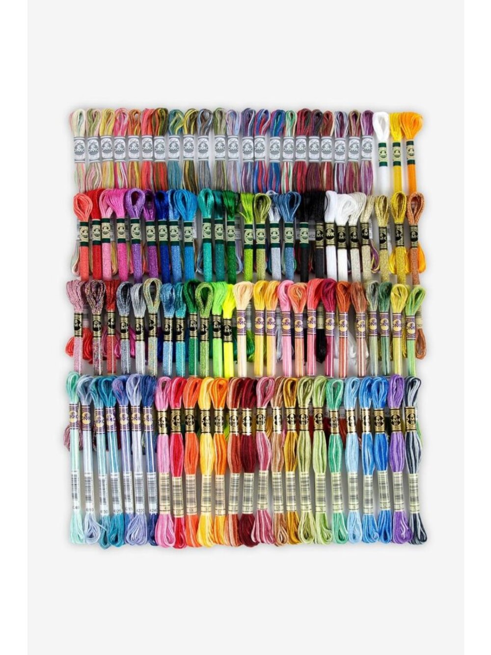 100 Skein Multi-Color Thread Assortment - Ideal for Crafting & Embroidery
